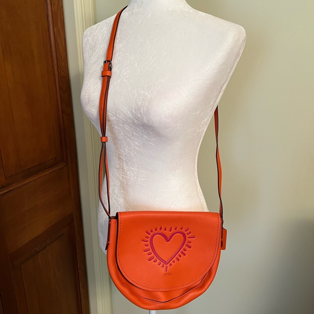 NWOT Coach X Keith Haring Hudson Love Crossbody bag - Picture 10 of 13